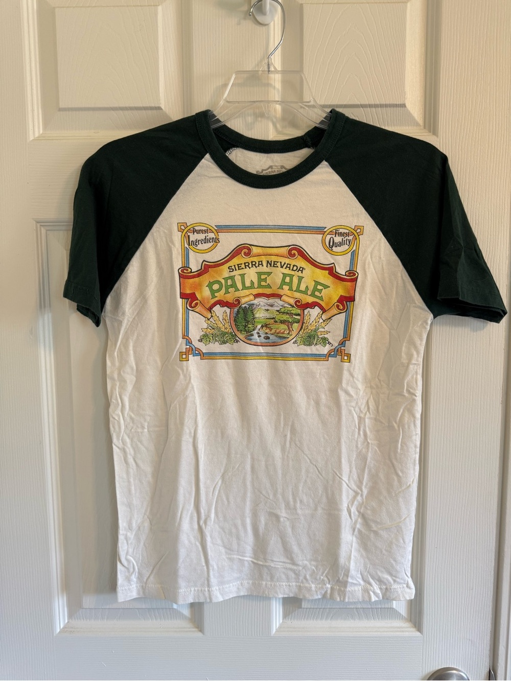 Sierra Nevada Pale Ale Raglan Tee - Green & White